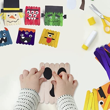 Geltvilra Halloween Crafts Kits for Kids 8 Pack Fun Monster DIY