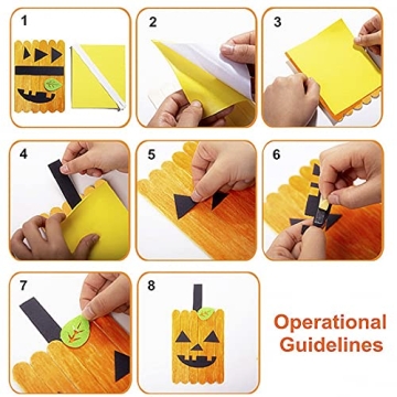 Geltvilra Halloween Crafts Kits for Kids 8 Pack Fun Monster DIY