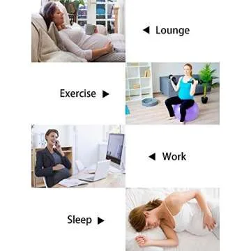 fitglam Women's Maternity Pants Over Belly Lounge Pajamas Clothes Pregnancy Must Haves Joggers with Pockets Heather Grey