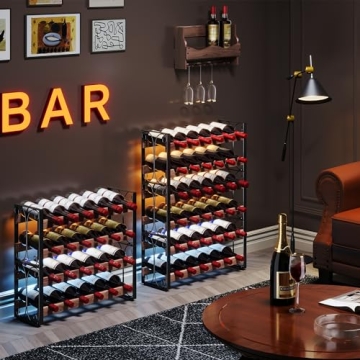 Elegant Stackable Wine Rack for 36 Bottles