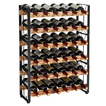Elegant Stackable Wine Rack for 36 Bottles