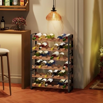 Elegant Stackable Wine Rack for 36 Bottles