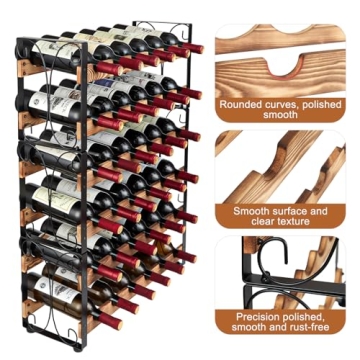 Elegant Stackable Wine Rack for 36 Bottles