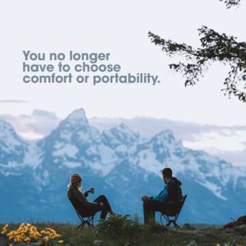 CLIQ Portable Chair - Lightweight Folding Chair for Camping - Supports 300 Lbs - Perfect for Outdoor Adventures - Mist Chair