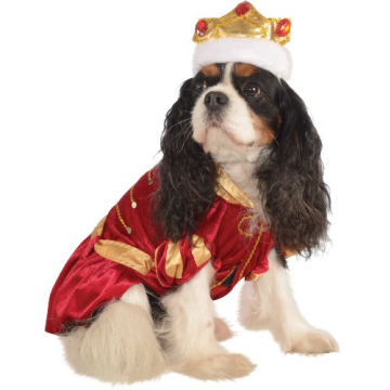 Rubie's Red King Pet Costume for Small to Medium Dogs