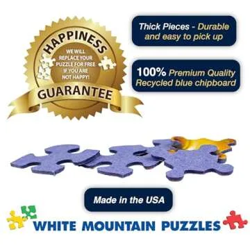 White Mountain Christmas Carols Christmas Puzzles 1000 Pieces Collage Winter Jigsaw Puzzle for Adults and Family