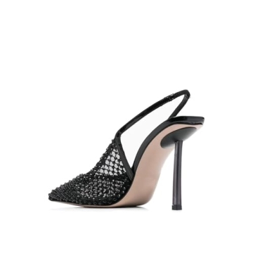 Elegant Women's Rhinestone Stilettos for Weddings