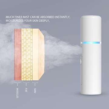 Nano Facial Mister Portable Mini Face Mist Handy Sprayer Automatic Eyelash Extensions Cool Facial Steamer