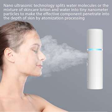Nano Facial Mister Portable Mini Face Mist Handy Sprayer Automatic Eyelash Extensions Cool Facial Steamer