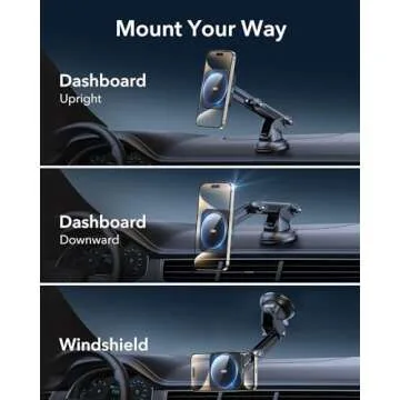 ESR for MagSafe Car Mount Charger, for MagSafe Car Charger, Dashboard/Windshield Magnetic Wireless C...