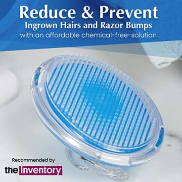 Dylonic Exfoliating Body Scrub Razor Bump Brush and Ingrown Hairs Solution - Skin Exfoliator for Bod...