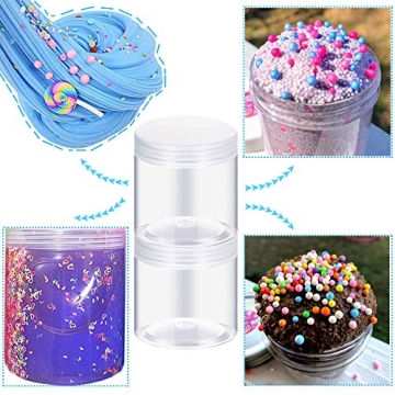 15 Pack 6oz Clear Plastic Storage Jars for Food & Crafts