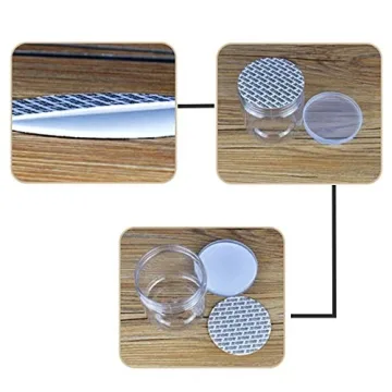 15 Pack 6oz Clear Plastic Storage Jars for Food & Crafts