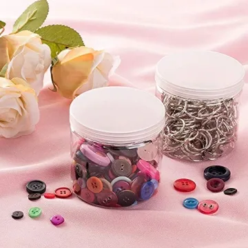 15 Pack 6oz Clear Plastic Storage Jars for Food & Crafts