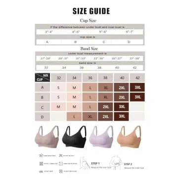 Vertvie Women's Seamless Wireless Push Up Bras with Support and Lift No Underwire Bralettes Full Coverage Sport Everyday Bra (White,Small)