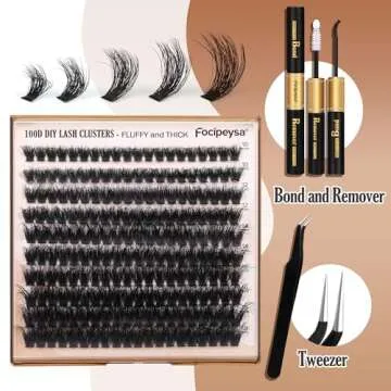 Affordable Fluffy Eyelash Extension Kit DIY 10-18mm Clusters
