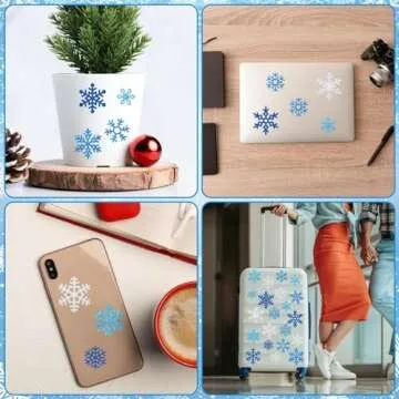 Snowflake Temporary Tattoos for Kids Winter Party Decorations