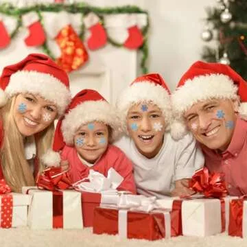 Snowflake Temporary Tattoos for Kids Winter Party Decorations