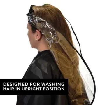 Betty Dain Hair Funnel For Upright Position Washing/Shampooing, Comfortable Alternative for Elderly, Handicapped, or Individuals With Neck Problems, Diverts Water into Bowl or Sink