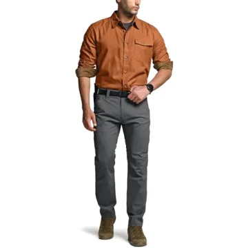 CQR Men's 100% Cotton Flannel Shirt for Ultimate Comfort