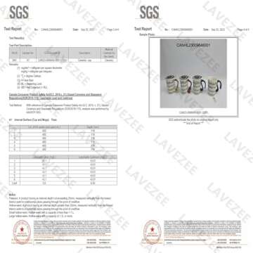 Lavezee 15 Oz Mug for Music Lover Coffee Cup with Lid Music Notes Tea Milk Ceramic Mug Cup Gift