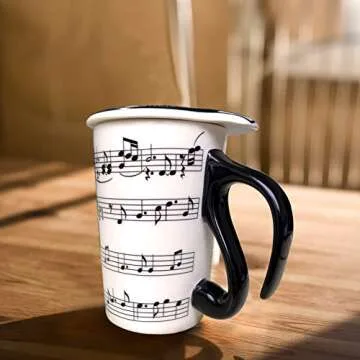 Lavezee Music Lover Mug - 15 Oz Ceramic Gift for All