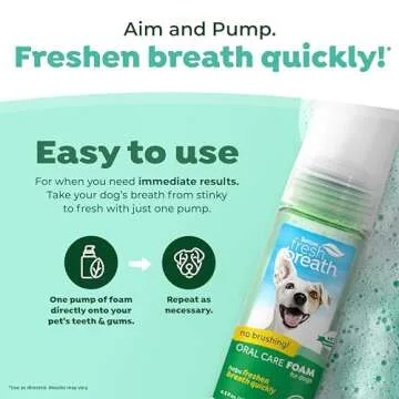 Fresh Breath Dental Foam Spray for Dogs & Cats | TropiClean