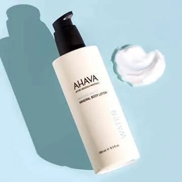 AHAVA Dead Sea Water Mineral Body Lotion - Daily Moisturizing & Hydrating Body Lotion with Osmoter, Exclusive blend of Dead Sea Minerals & Nourishing Botanical Extracts, Original, 8.5 Fl.Oz