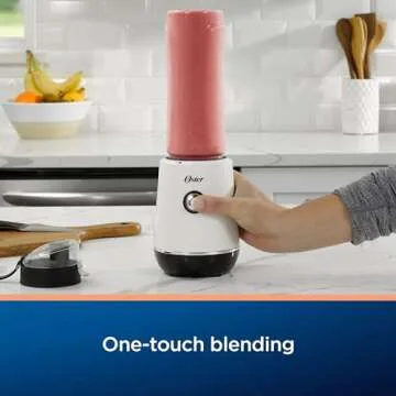Oster MyBlend Plus Personal Blender, 20-Oz, BPA-Free, Portable, 500-Watt, with a One-Touch Function,...