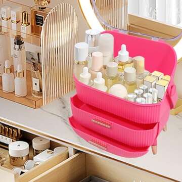 YITONGDA Portable Cosmetics Storage Organizer for Vanity