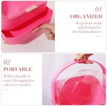 YITONGDA Portable Cosmetics Storage Organizer for Vanity