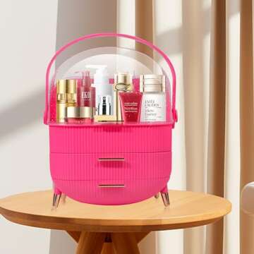YITONGDA Portable Cosmetics Storage Organizer for Vanity