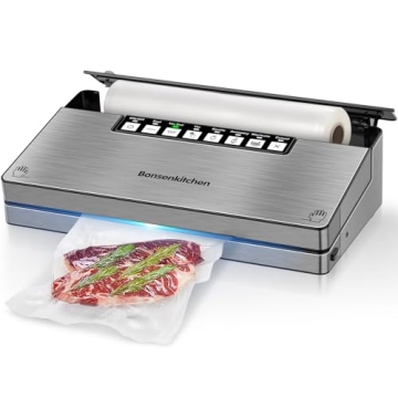 Bonsenkitchen Vacuum Sealer with Built-in Cutter and Bag Storage