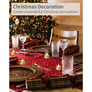 LOGUIDE Gold LED Tea Lights - Flameless Elegance for Your Events