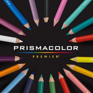 Vibrant Prismacolor Premier Colored Pencils for Adult Coloring, Landscape Art, 12 Count