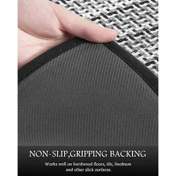 PADOOR Non Slip Kitchen Rugs - Stylish and Washable