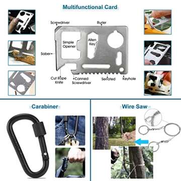 KEPEAK 14 in 1 Survival Kit - Essential Outdoor Gear