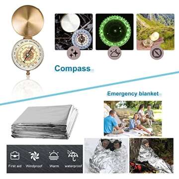 KEPEAK 14 in 1 Survival Kit - Essential Outdoor Gear