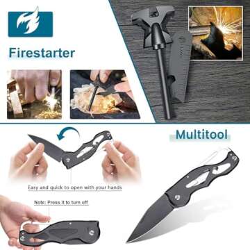 KEPEAK 14 in 1 Survival Kit - Essential Outdoor Gear