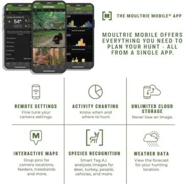 Moultrie Edge Cellular Trail Camera - Auto Connect for Seamless Coverage and HD Quality