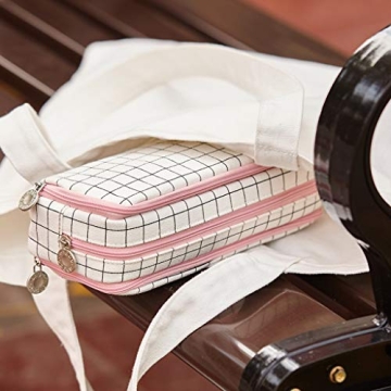 ANGOOBABY Pencil Case with Large Capacity and 3 Compartments