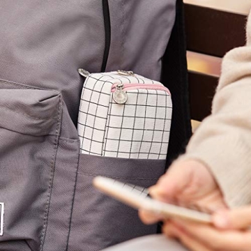 ANGOOBABY Pencil Case with Large Capacity and 3 Compartments