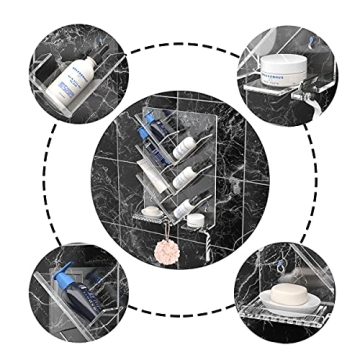 AITEE Acrylic Shower Caddy Organizer for Bathroom