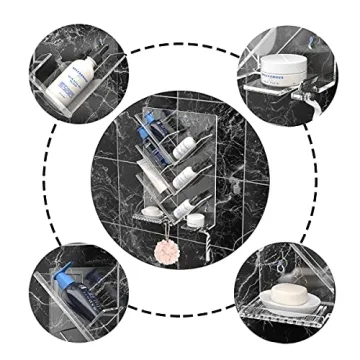 AITEE Acrylic Shower Caddy Organizer for Bathroom