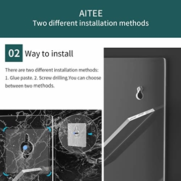 AITEE Acrylic Shower Caddy Organizer for Bathroom