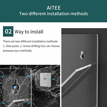 AITEE Acrylic Shower Caddy Organizer for Bathroom