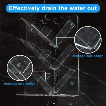 AITEE Acrylic Shower Caddy Organizer for Bathroom