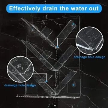 AITEE Acrylic Shower Caddy Organizer for Bathroom