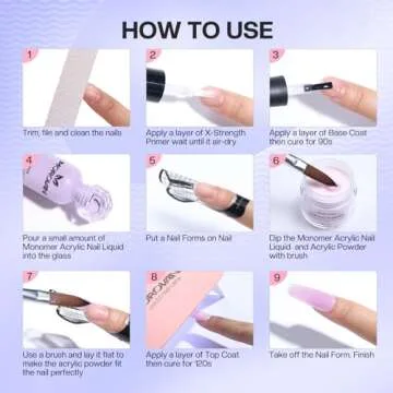 Morovan Monomer Acrylic Nail Liquid 4 oz: Acrylic Liquid Monomer for Acrylic Powder Acrylic Nail Extension with Acrylic Brush for Beginners DIY at home Non-Yellowing