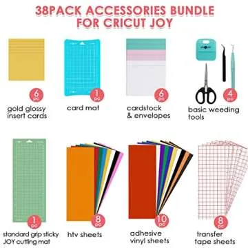 HTVRONT Accessories Bundle for Cricut Joy 38PCS Craft Kit